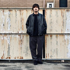 2TUCK WIDE CUT&SEW PANTS #GRAY [AY-1027]