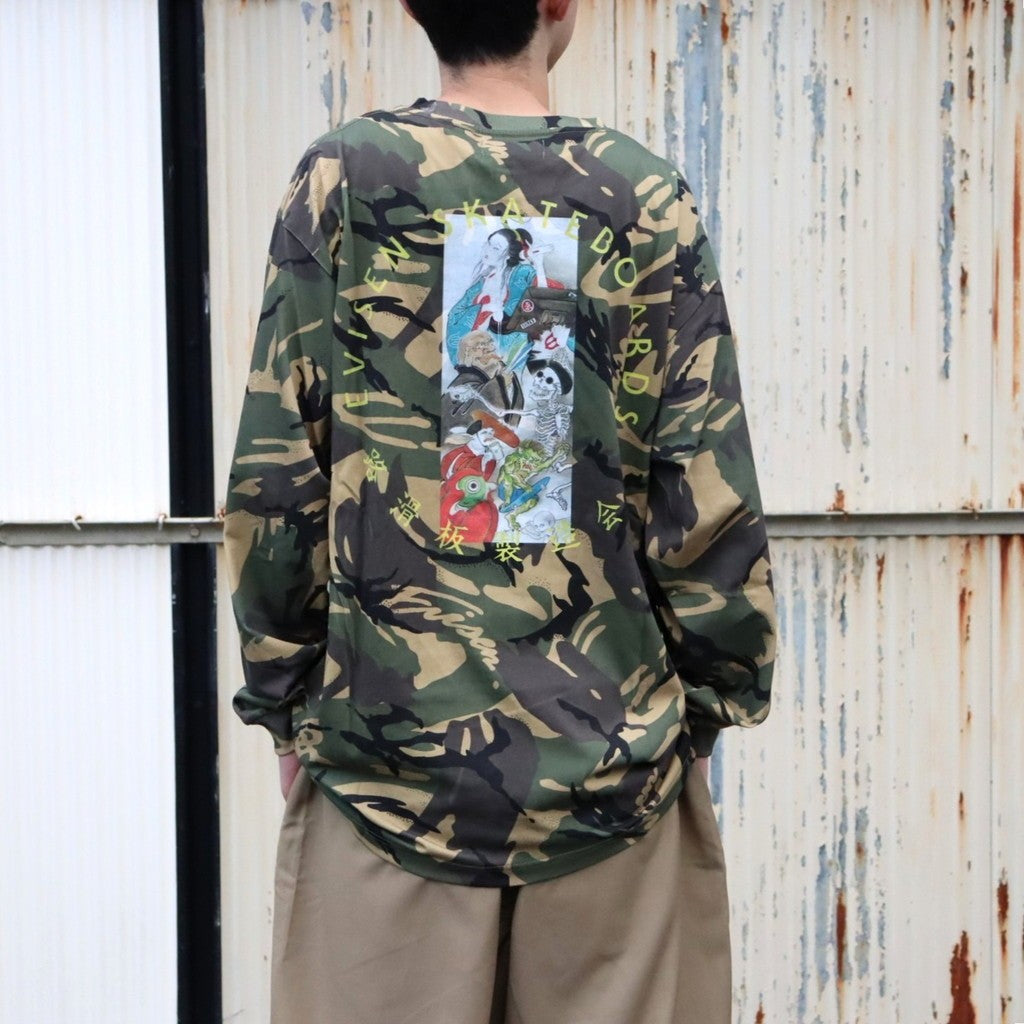 HYAKKI YAENZU LS TEE #Camo [26FW_T02]