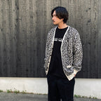 LEOPARD JACQUARD CARDIGAN ( TYPE-1 ) #WHITE [26SS-WMK-KN14]