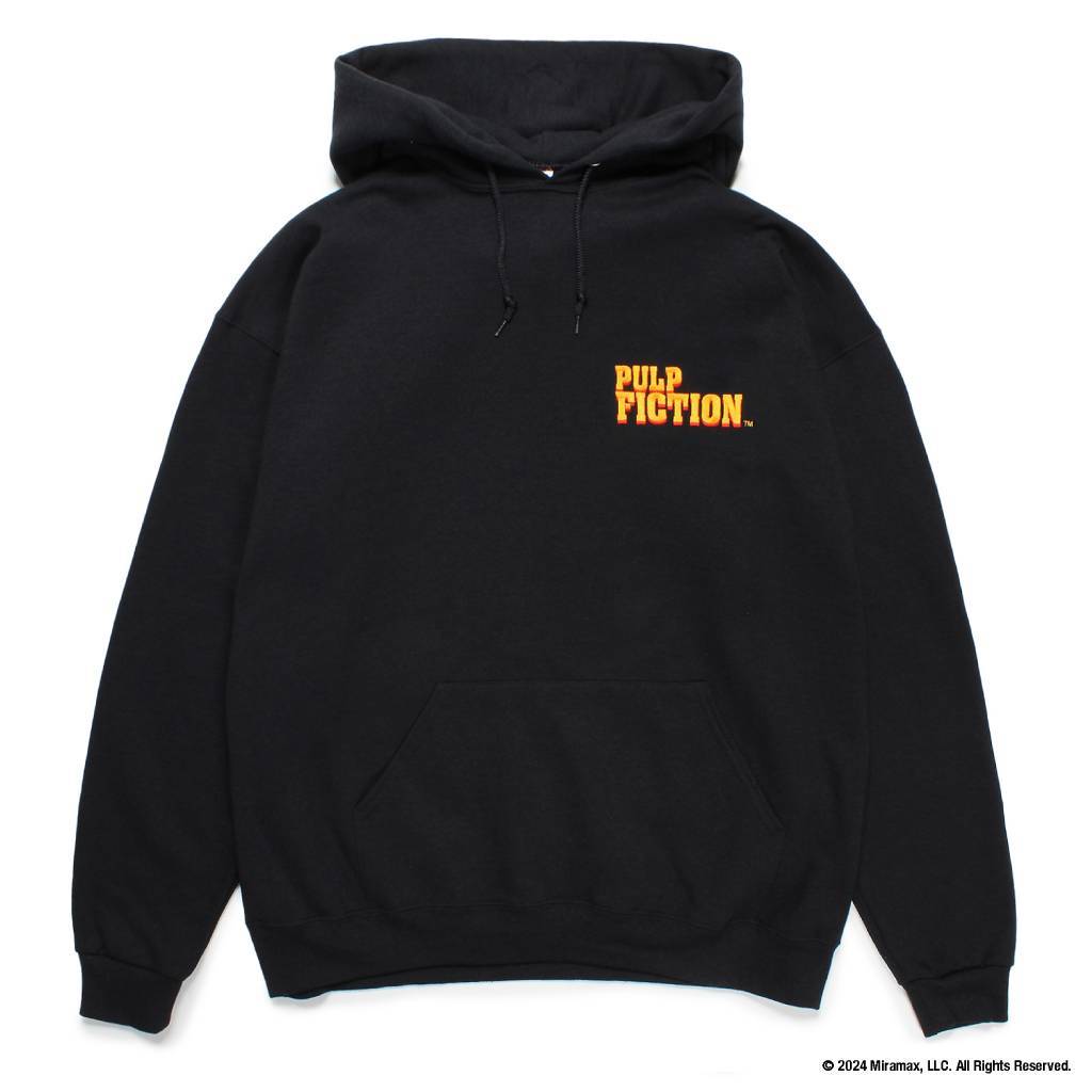 PULP FICTION | PULLOVER HOODED SWEAT SHIRT ( TYPE-1 ) #BLACK [PF-WM-SS08]