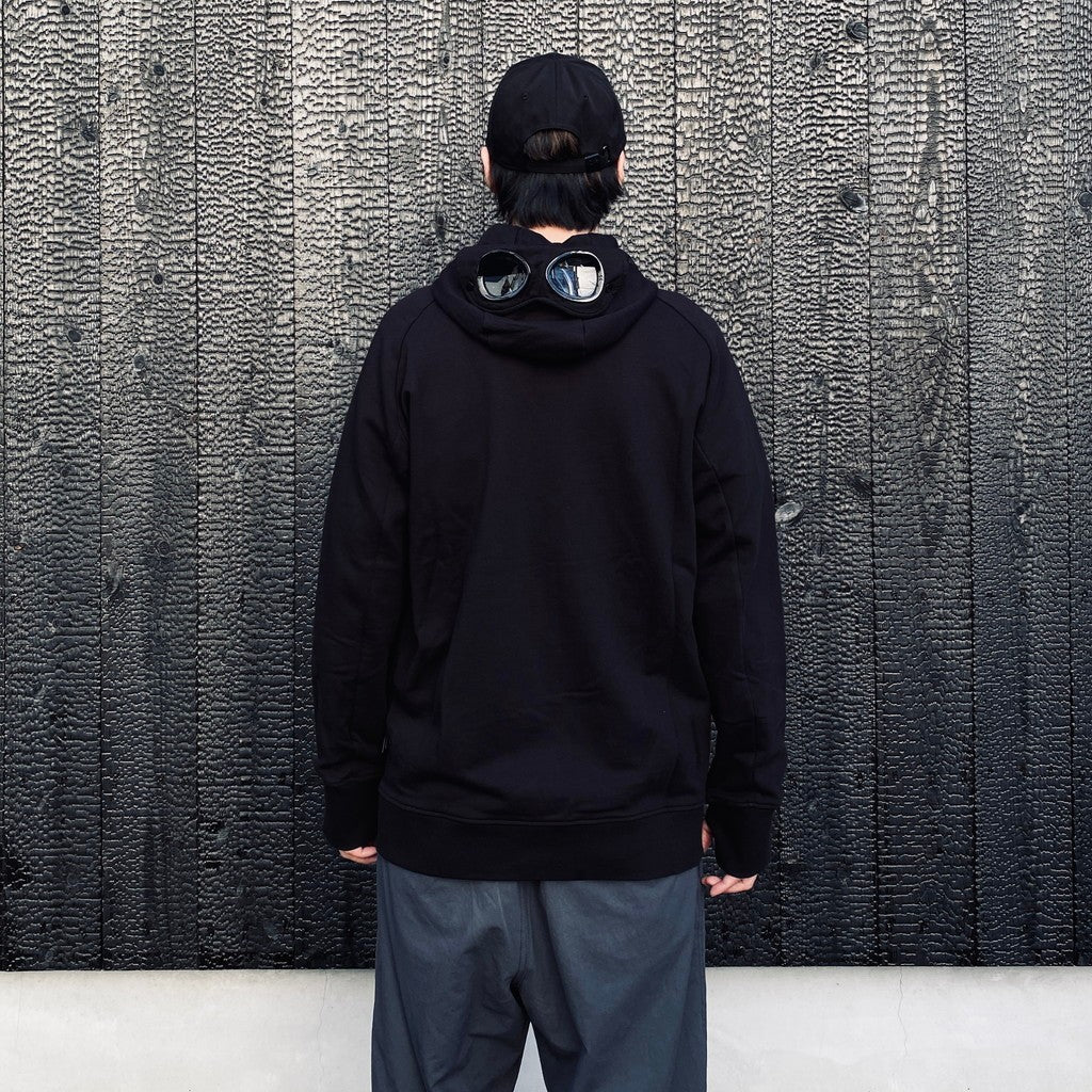 DIAGONAL RAISED FLEECE GOGGLE SWEATSHIRT #BLACK 999 [RCCMSS715A-005086W]