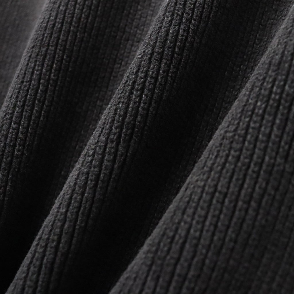 CHENILLE COTTON CREWNECK LENS SWEATER #BLACK 999 [21CMKN196A-005558G-26FWP]