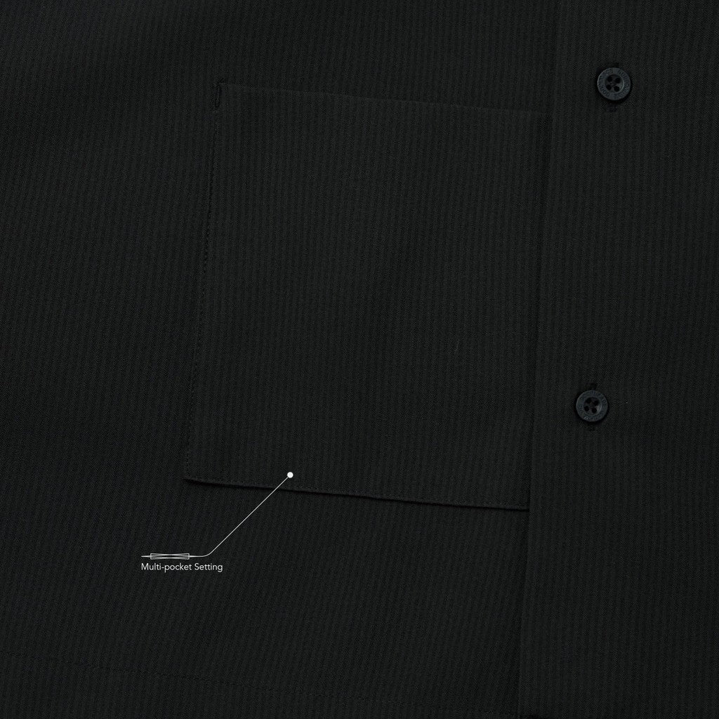 "GNV-Z" SOFTBOX 拉鍊分離寬襯衫 #SHADOW [GOOPI-25SS-JUN-02]