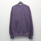WASHED MIDDLE WEIGHT CREW NECK SWEAT SHIRT #PURPLE [26SS-WMC-SS06]