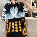 GHOST IN THE SHELL 2 INNOCENCE | Ghost in the Shell | S/S HAWAIIAN SHIRT -TYPE 2- #WHITE [INNOCENCE-WM-HI02]