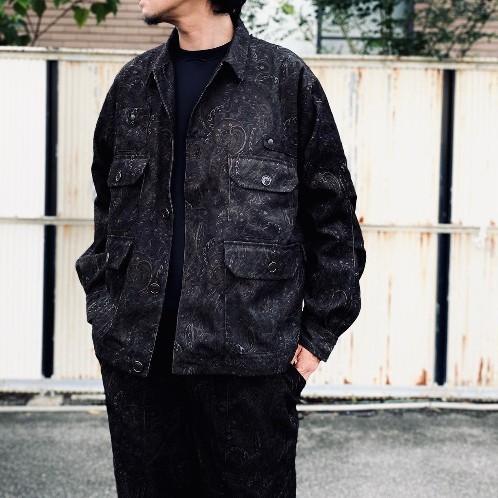 TECH FLYING SHIRT CORDUROY PAISLEY #D.BROWN [BE-88026W]
