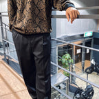 褶襉長褲 - 型號 2- #黑色 [24SSE-WMP-TR05]