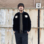 REVERSIBLE 「SKAJAN」 DOWN JACKET #BK×SILVER BGE [TAION-JK04JS]