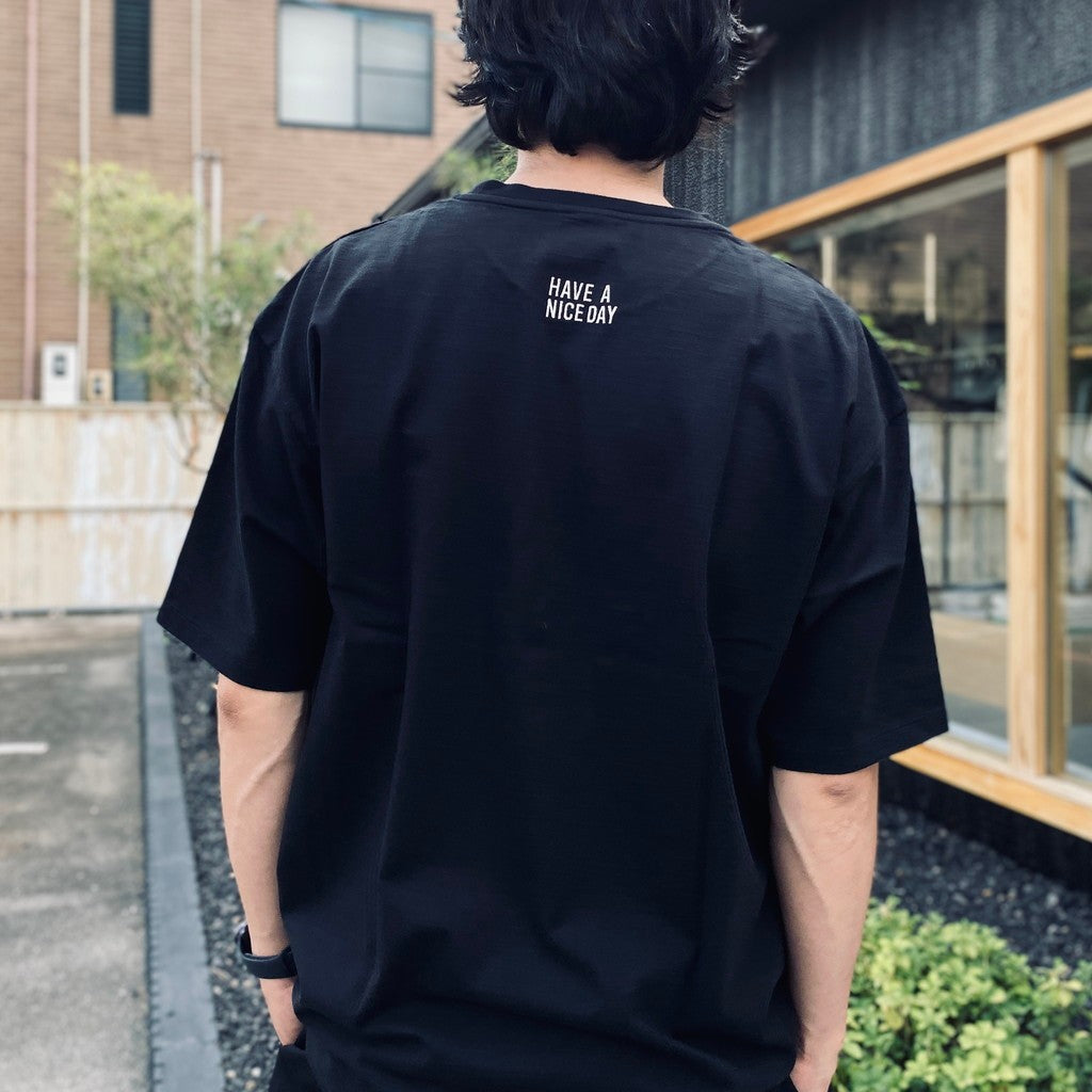 WASHED HEAVY WEIGHT CREW NECK T-SHIRT ( TYPE-7 ) #BLACK [26SS-WMT-WT08]