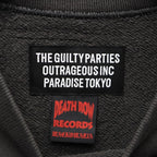 DEATH ROW RECORDS | WASHED MIDDLE WEIGHT CREW NECK SWEAT SHIRT #GRAY [DEATHROW-WM-SS03]