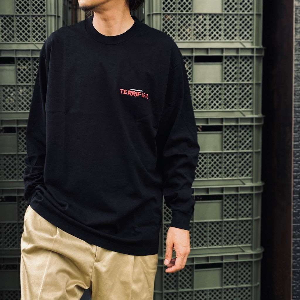 TERRIFIER | 水洗重磅圓領長袖T卹 #黑色 [TERRIFIER-WM-LT01]