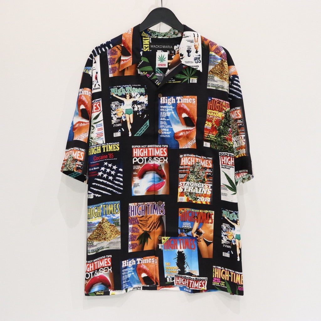 HIGHTIMES | HAWAIIAN SHIRT S/S #BLACK [HIGHTIMES-WM-HI10]