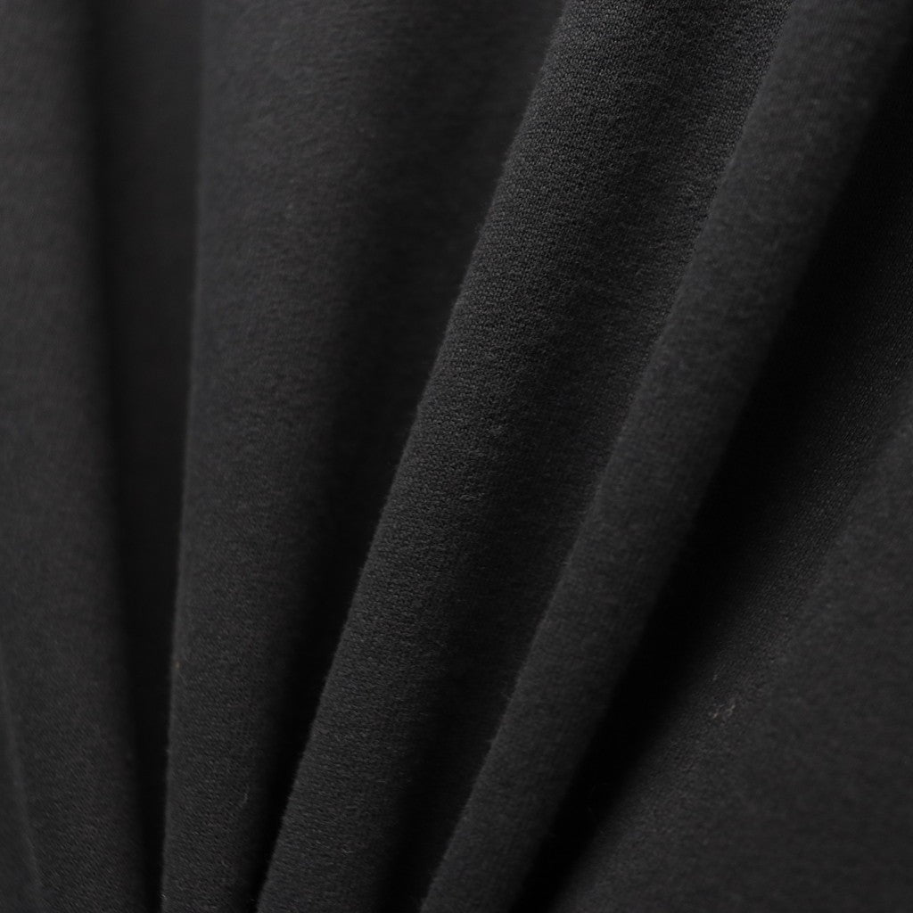 LIGHT FLEECE ZIP HOODED LENS SWEATSHIRT #BLACK 999 [20CMSS081A-002246G]