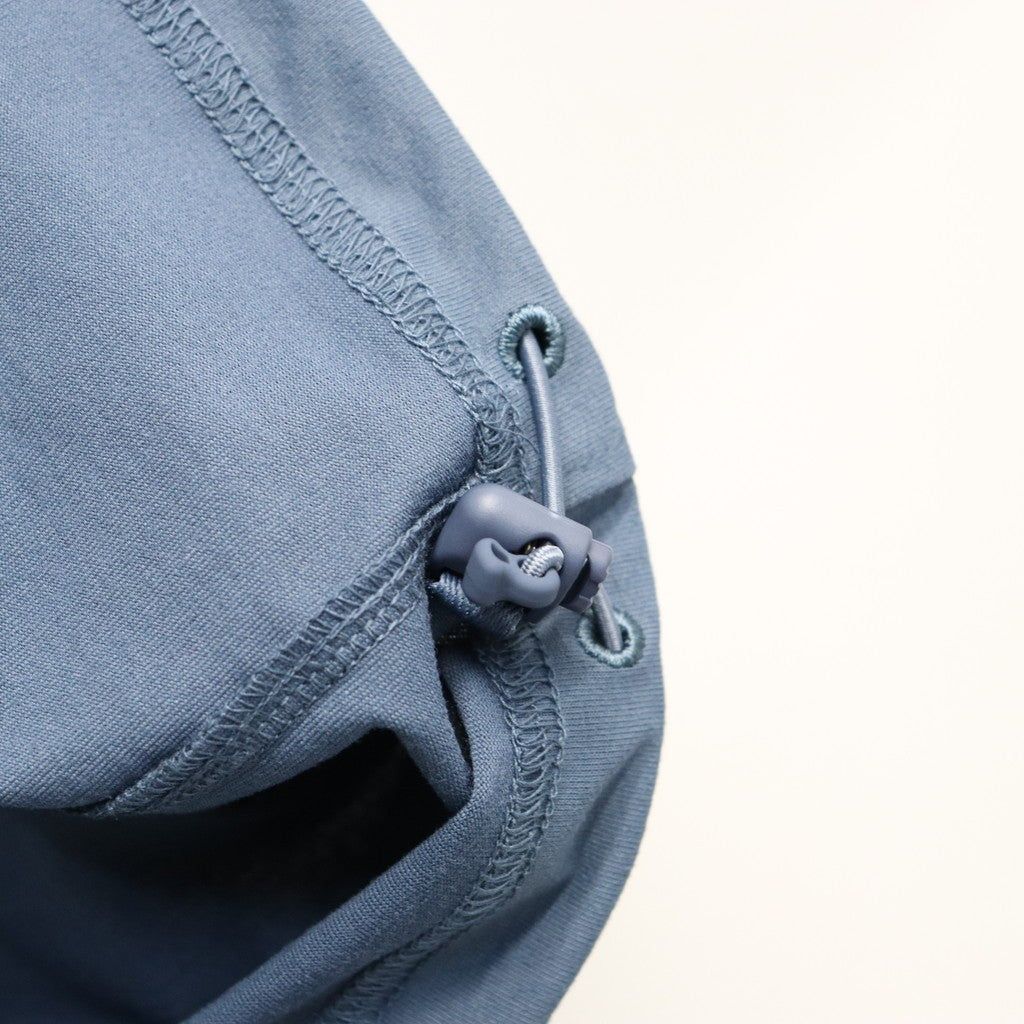 TECH DRAWSTRING S/S TEE #SMOKE BLUE [BE-35026]