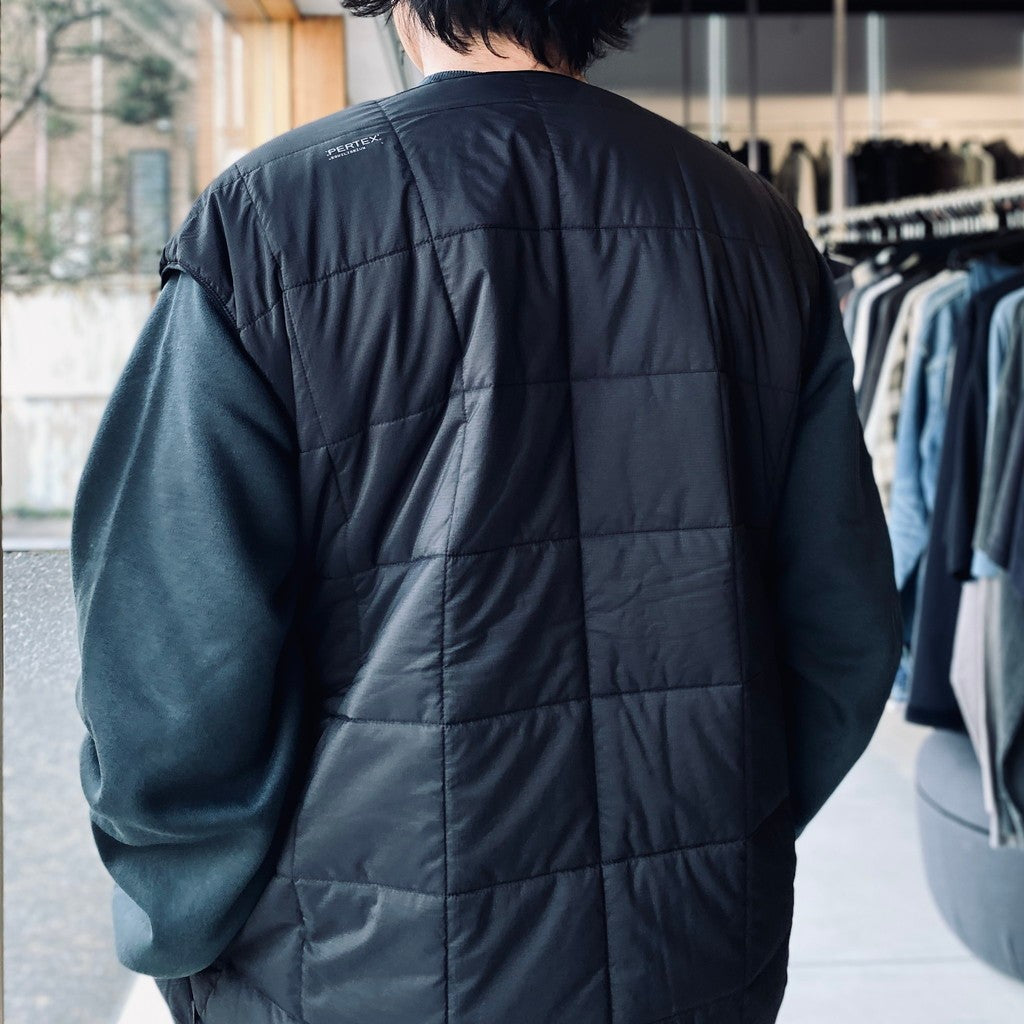 TECH PERTEX REVERSIBLE HIKER VEST (3M撥水中綿) #BLACK [BW-22026W]