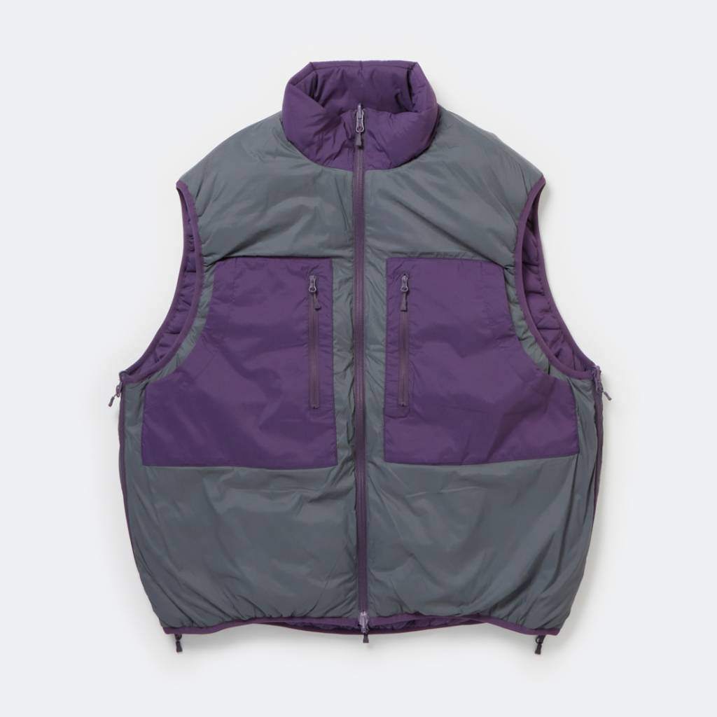 TECH REVERSIBLE CLIMBERS PUFF VEST #PURPLE×CHA [BW-23025W