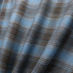 OMBRE CHECK OPEN COLLAR SHIRT S/S ( TYPE-3 ) #BLUE [26SS-WMS-OC14]