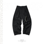 TIGHTBOOTH | "GTB-03P" SP 肩帶寬鬆休閒褲 #黑色 [GOOPI-25AW-OCT-02]