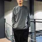 TECH LIGHTWEIGHT L/S TEE #CHARCOAL [BE-30025]