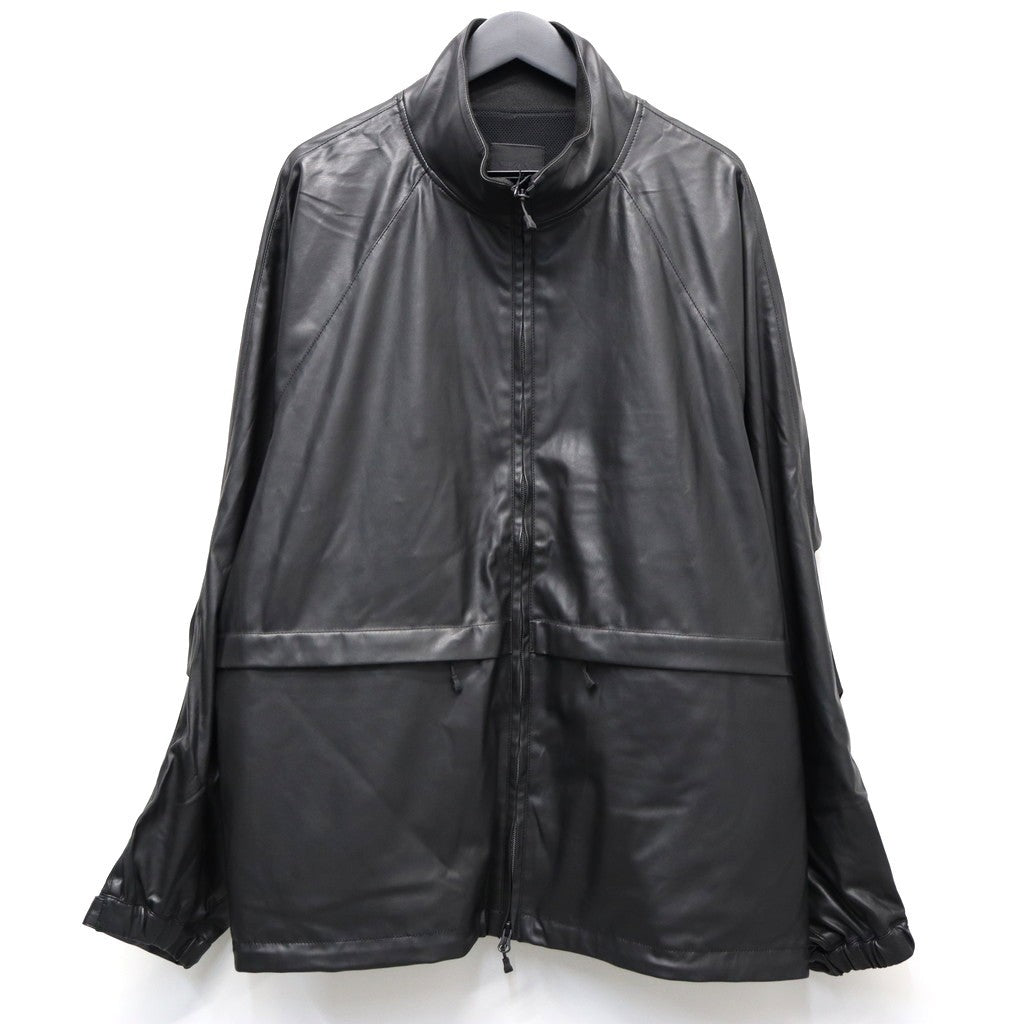 ジャケット・アウター Black coating jacket TECH SYNTHETIC SKIN WINDBREAKER JACKET #BLACK [BJ-40025W