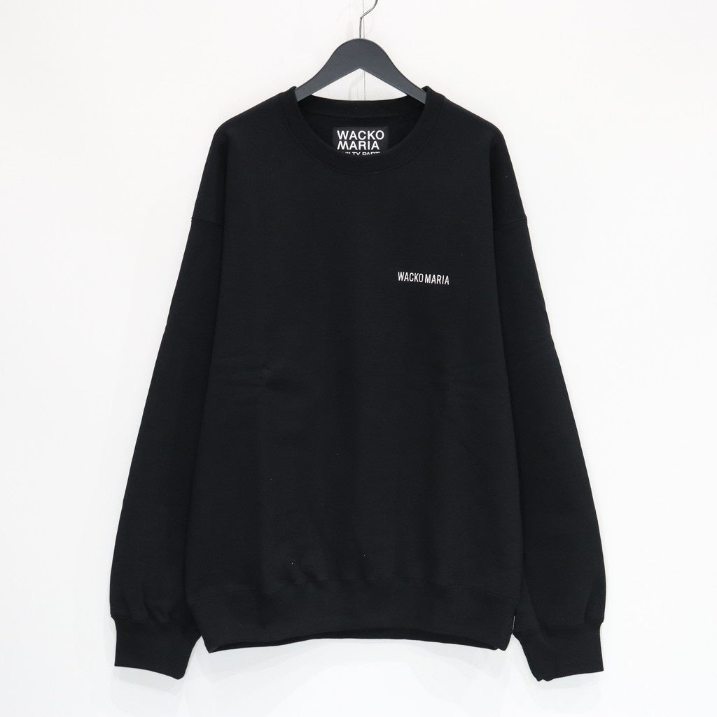 HEAVY WEIGHT CREW NECK SWEAT SHIRT #BLACK [25SSE-WMC-SS03]