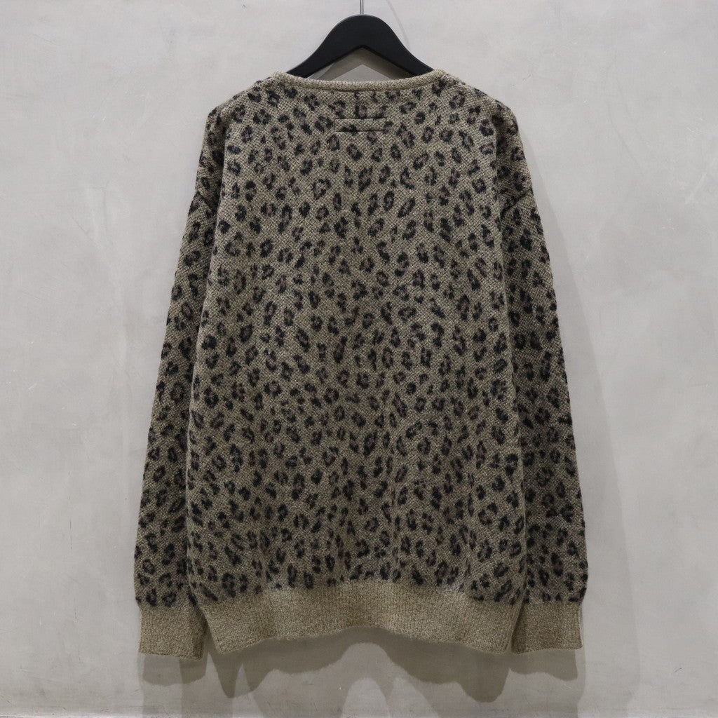 LEOPARD MOHAIR CARDIGAN #BEIGE [24FW-WMK-KN12]