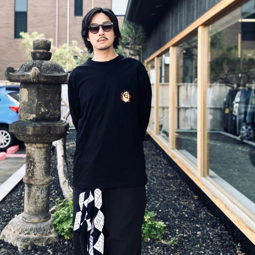 HYAKKI YAENZU LS TEE #Black [26FW_T02]