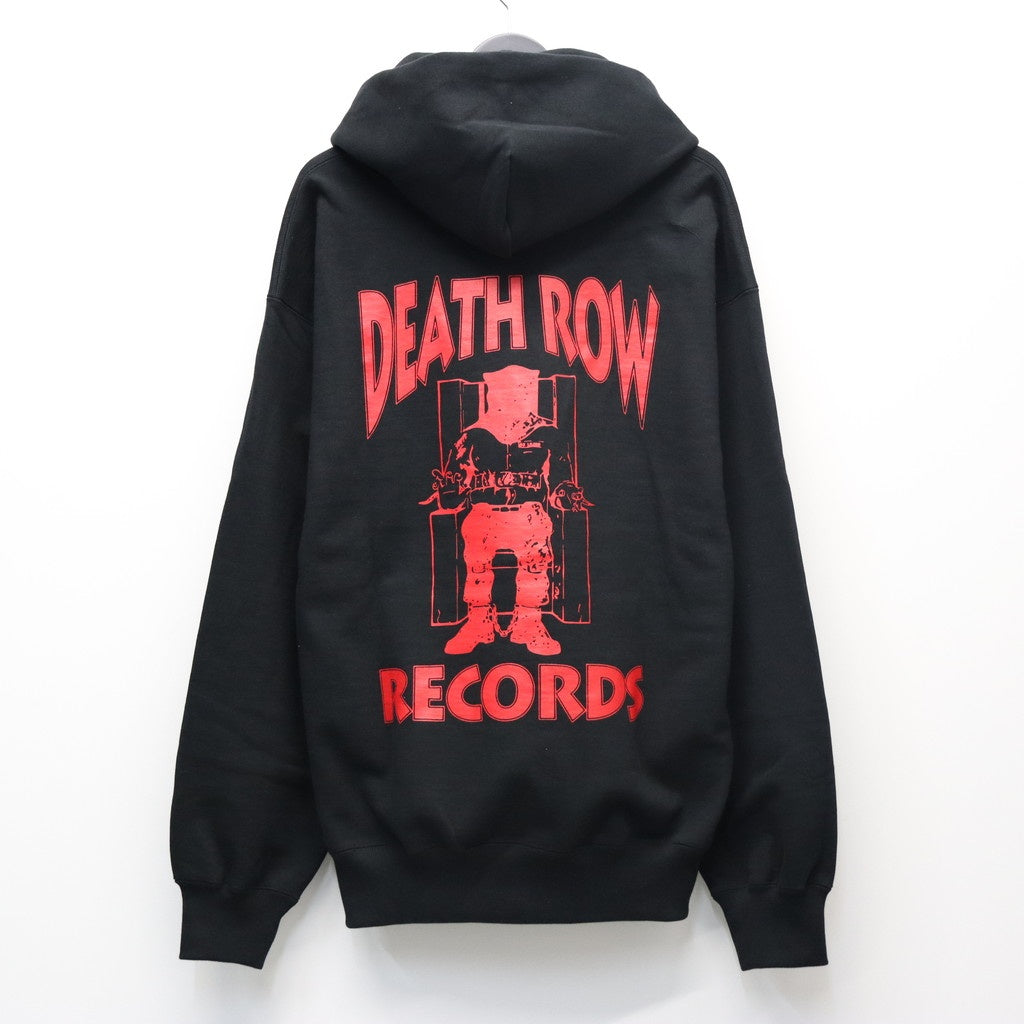 DEATH ROW RECORDS | HEAVY WEIGHT PULLOVER HOODED SWEAT SHIRT #BLACK [DEATHROW-WM-SS05]