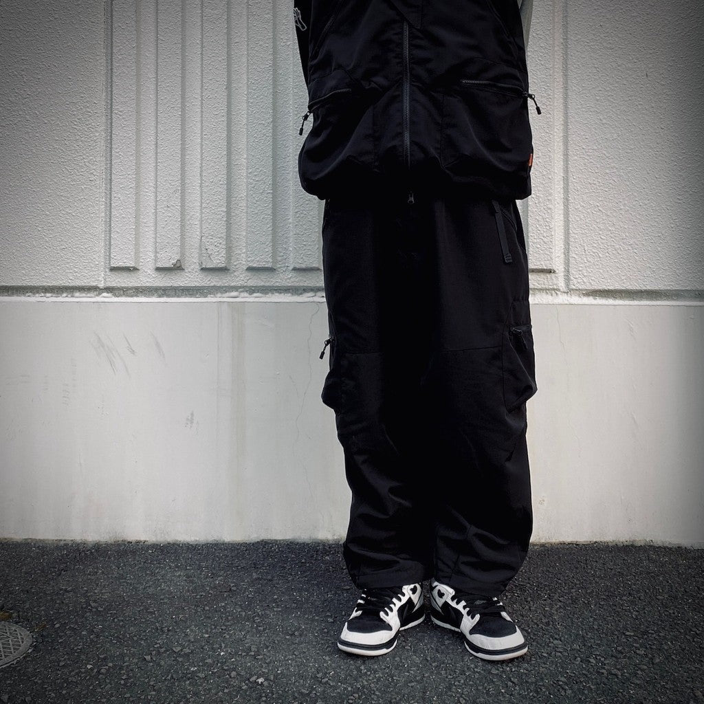 RIPSTOP CARGO BALLOON PANTS #Black [SS25-B01]
