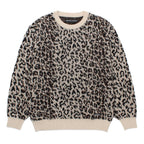 LEOPARD MOHAIR CREW NECK SWEATER #IVORY [25FW-WMK-KN07]