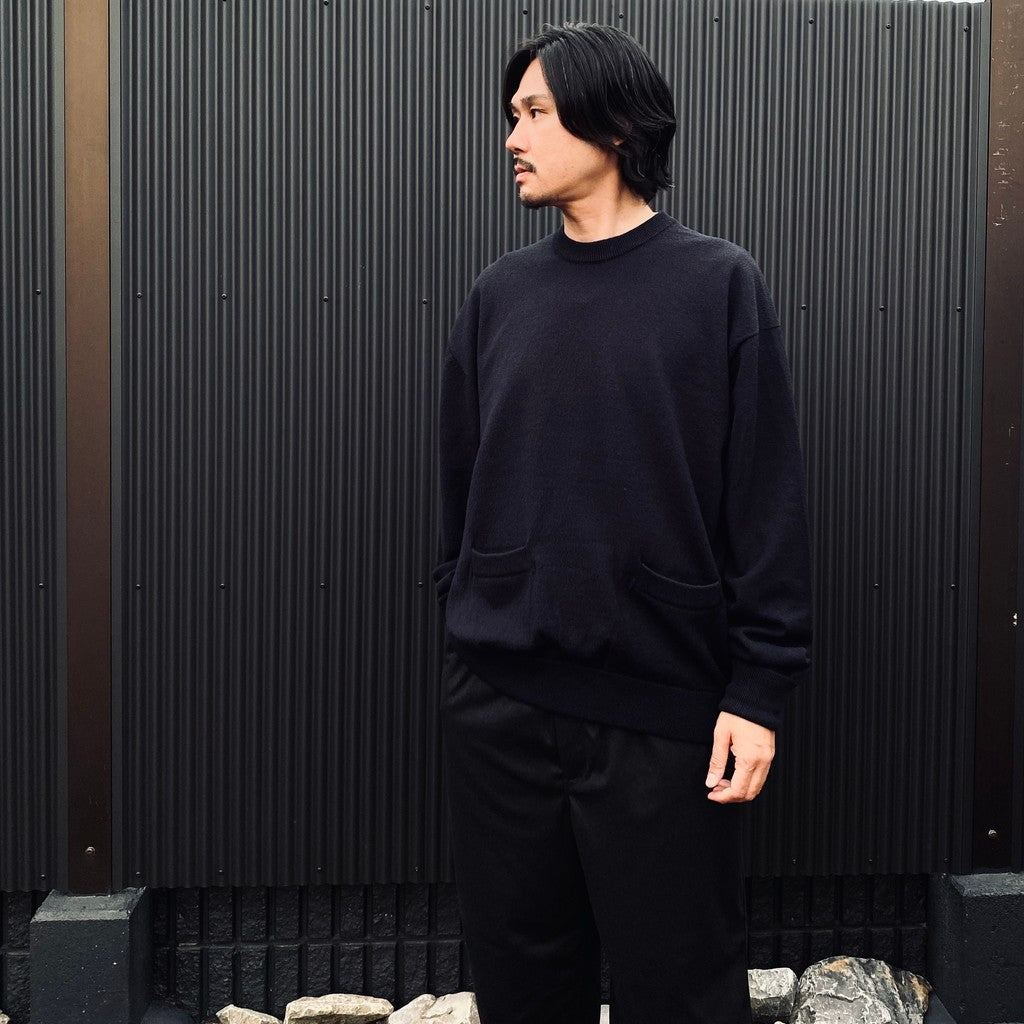 TECH KNIT CREW L/S Brewed Protein #NAVY [BE-70026W]