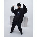 “RE-C01”Ryoiki Exp. 超大圓領毛衣 #BLACK [GOOPI-23AW-DEC-03]