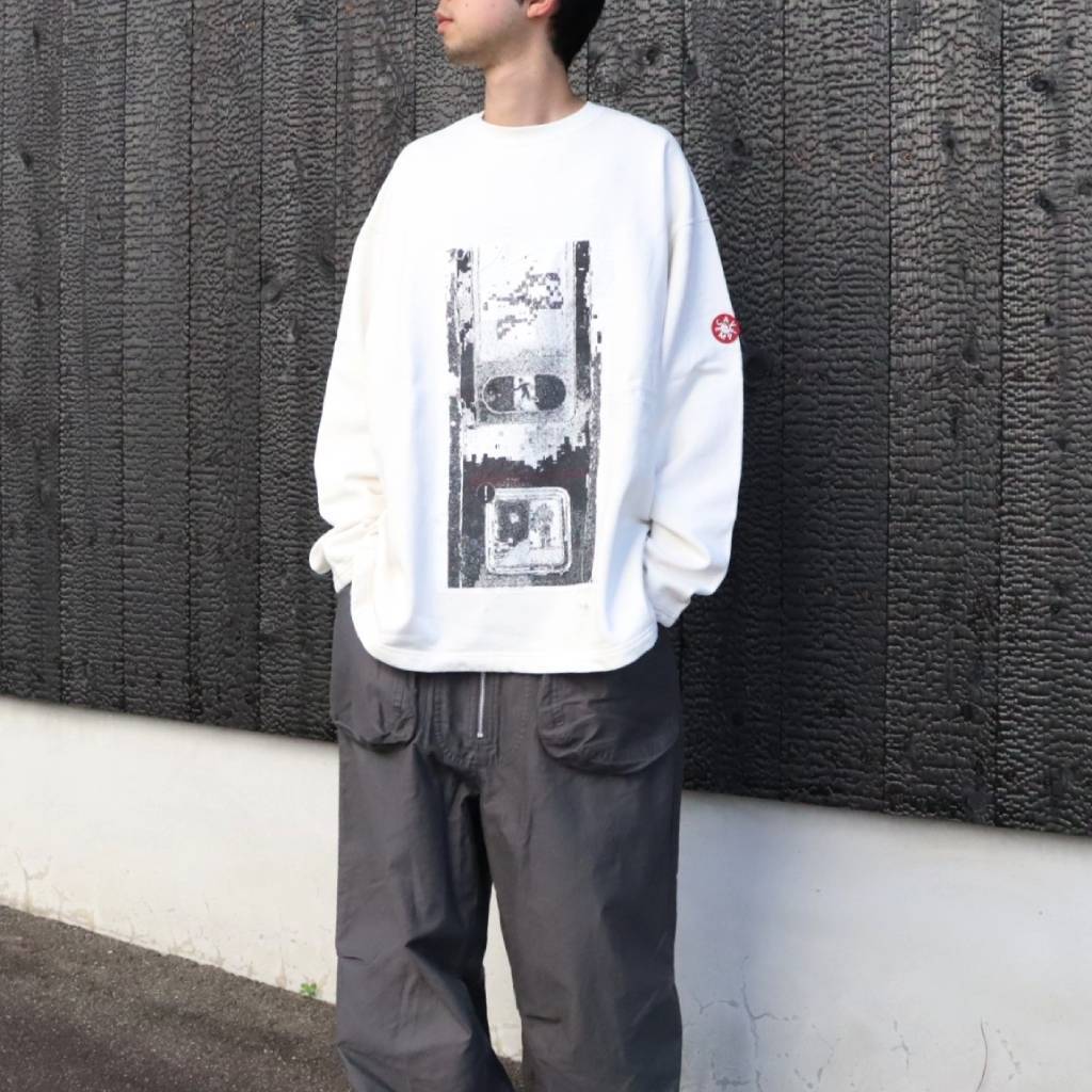 WASHED AS hydroDW LONG SLEEVE #WHITE [CES30CS12]