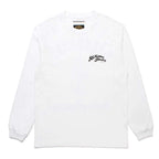 56 TATTOO STUDIO | WASHED HEAVY WEIGHT CREW NECK LONG SLEEVE T-SHIRT #WHITE [56TS-WM-LT03]