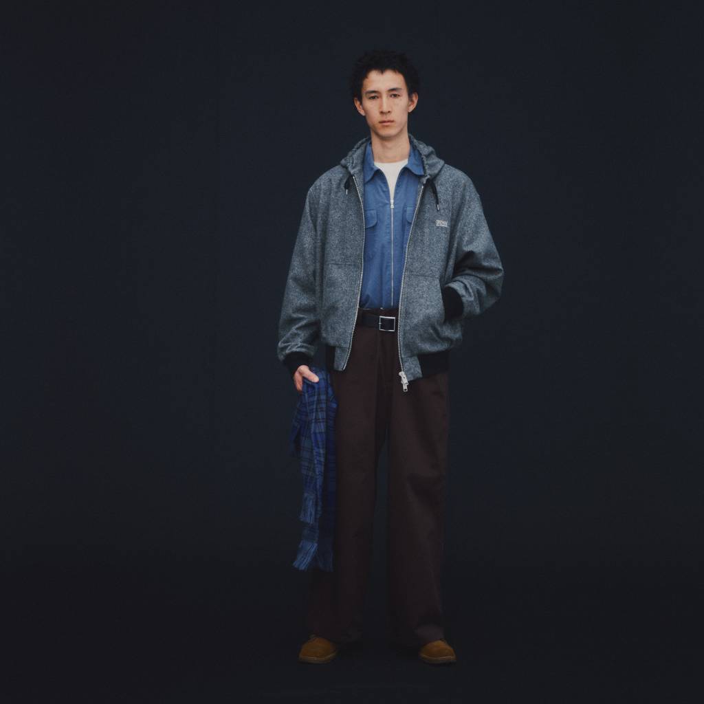 Tweed Hooded Active Jacket #Grey [SD26F-JK02]