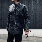 Rustic Edged Easy Rider's (VEGETABLE TANNING PIG LEATHER) #BLACK [M-P1-LW3]