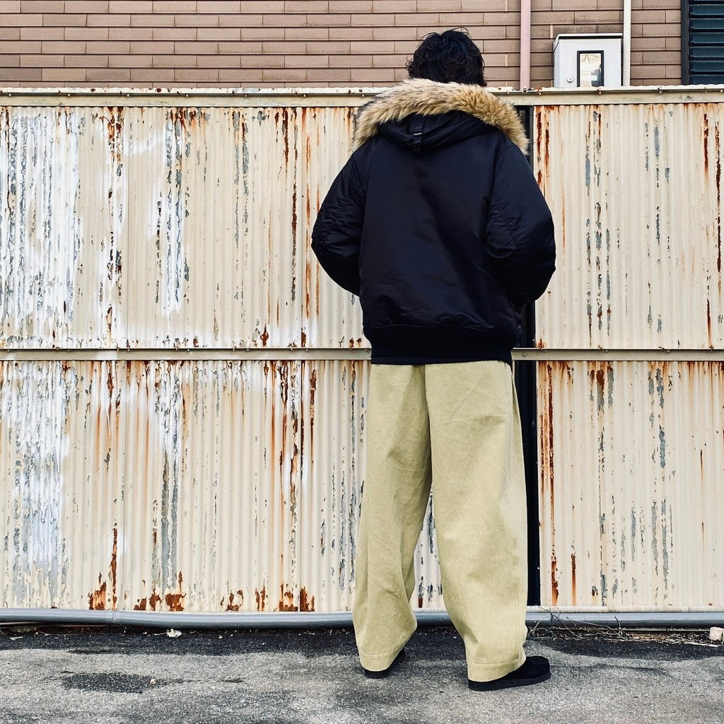 2TUCK WIDE PANTS（DENIM） #PISTACHIO [AY-1026B]