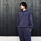 WASHED MIDDLE WEIGHT PULLOVER HOODED SWEAT SHIRT #PURPLE [26SS-WMC-SS05]