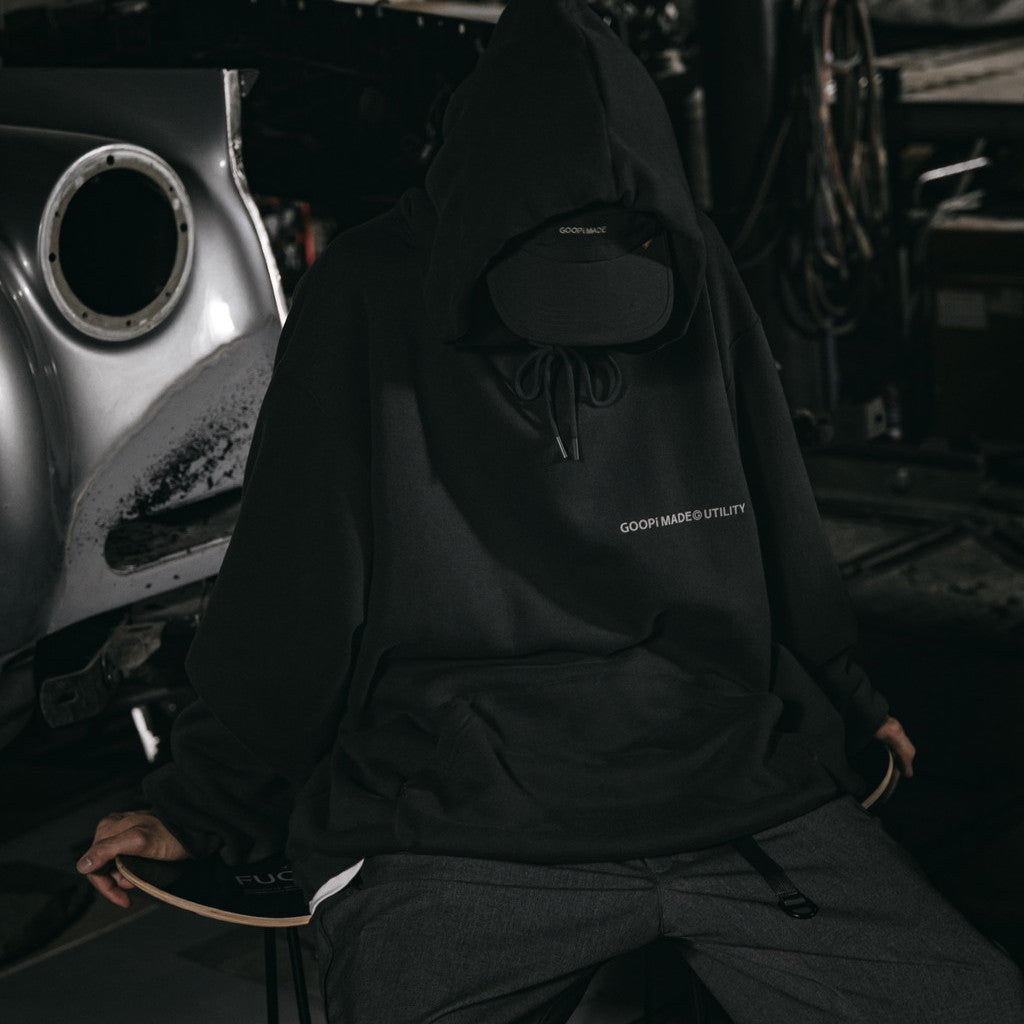 「G7-H1」陰影漆連帽衫#IRON [GOOPI-23AW-OCT-03]