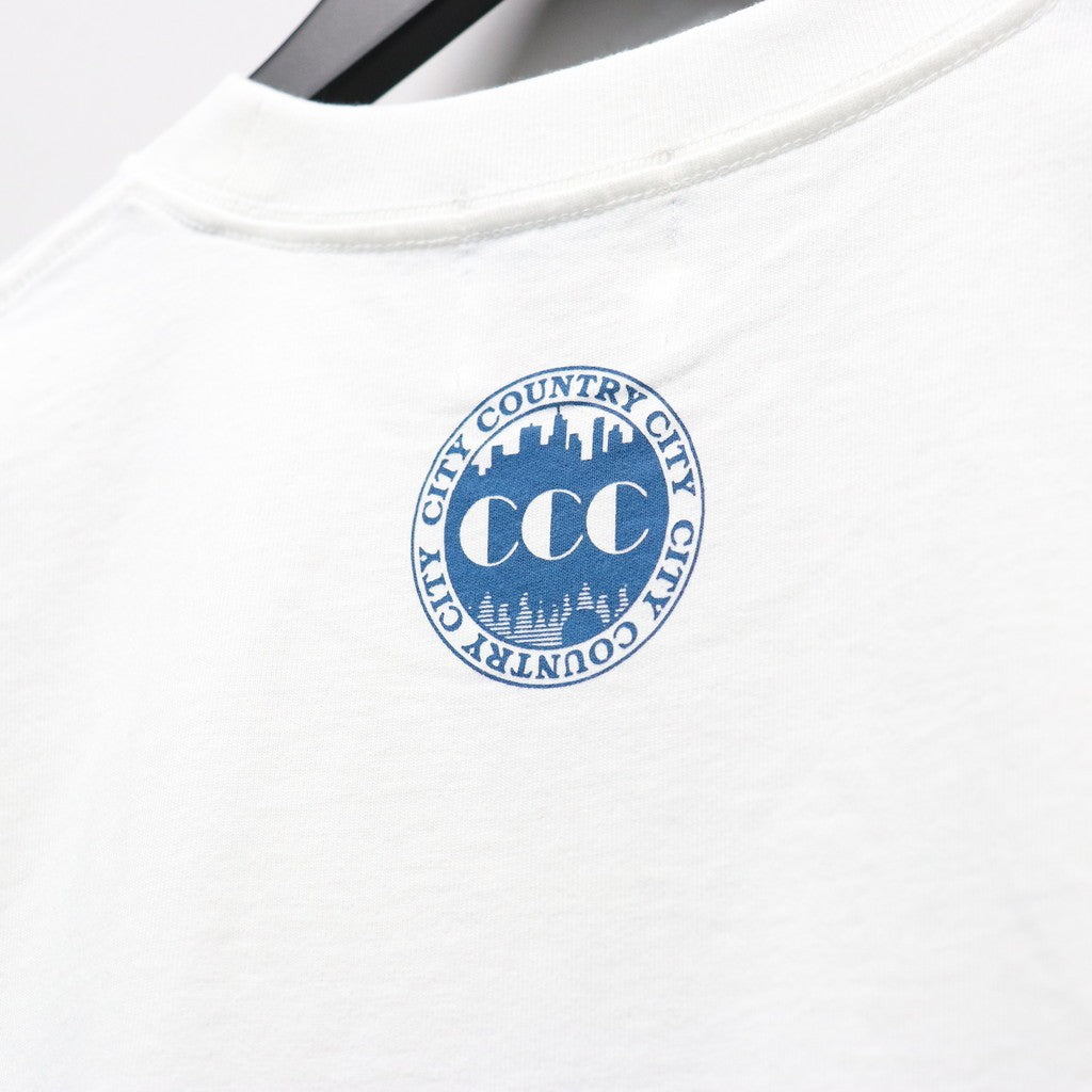 COTTON T-SHIRT_CITY LIGHTS #WHITE/COLOR [CCC-261T003]