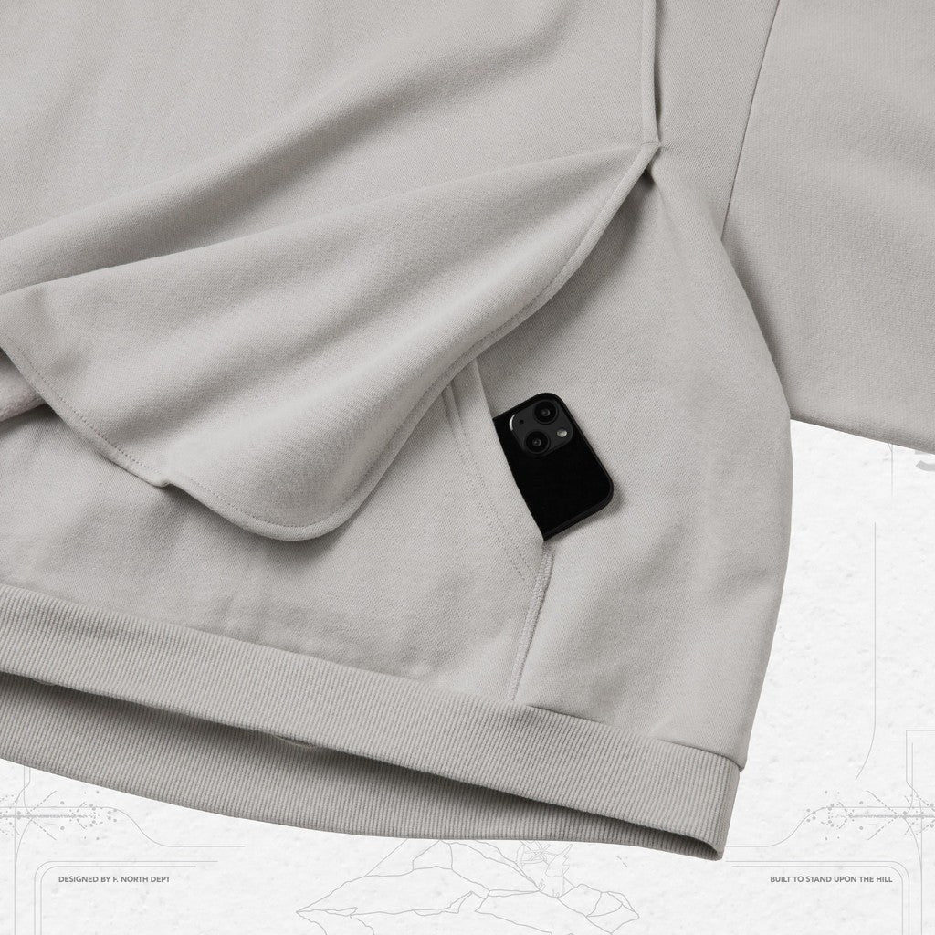 G7-H3 「Ｍantle」 Double-Layer Hoodie #L-GRAY [GOOPI-23AW-JAN-03]