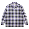 OMBRE CHECK OPEN COLLAR SHIRT L/S ( TYPE-1 ) #PURPLE [25FW-WMS-OC05]