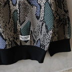 PYTHON KNIT POLO SHIRT #BEIGE [24FW-WMK-KN14]