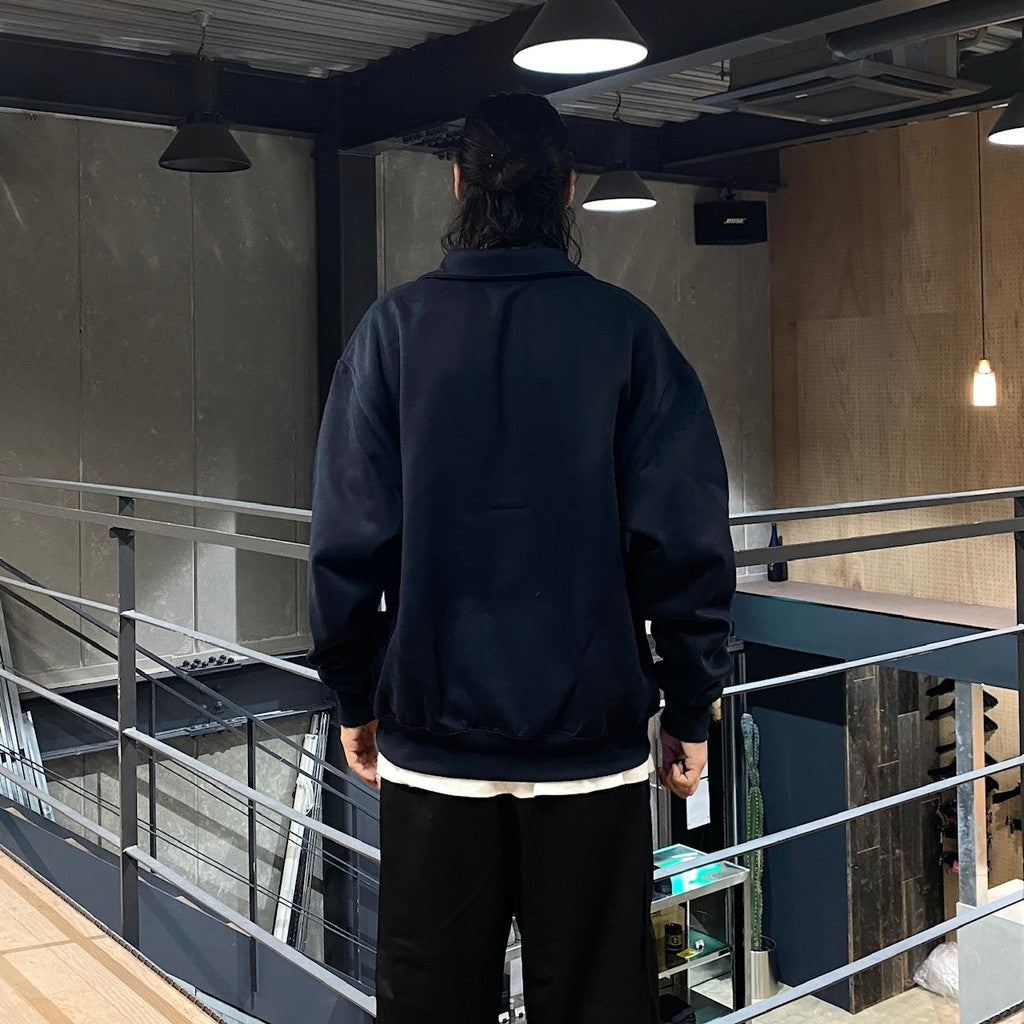 TECH SWEAT SNAP PULLOVER #NAVY [BE-53024W]