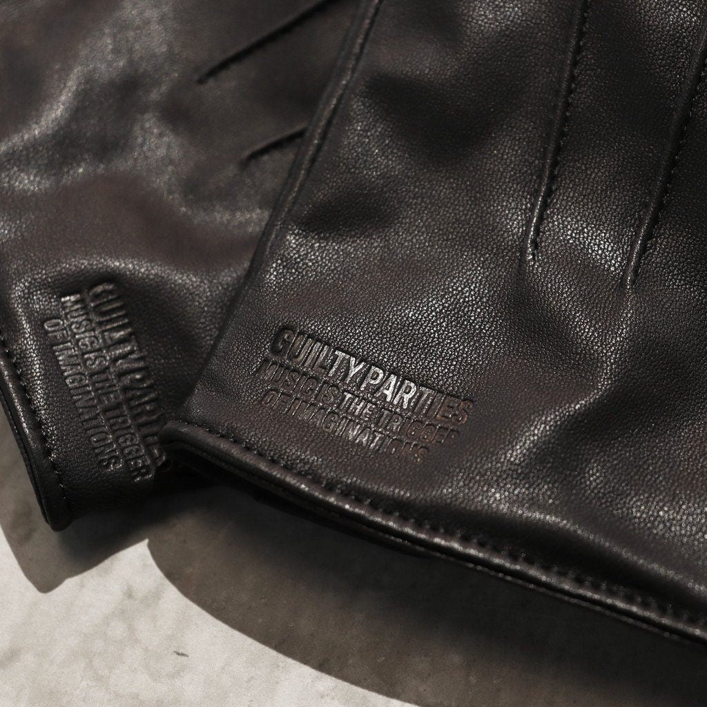 LEATHER GLOVES #BLACK [25FW-WMA-GL01]