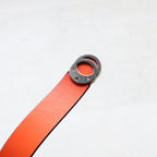 DE-BBB Logo Buckle Belt #Shadow & Pumpkin [GOOPI-26SS-MAY-02]