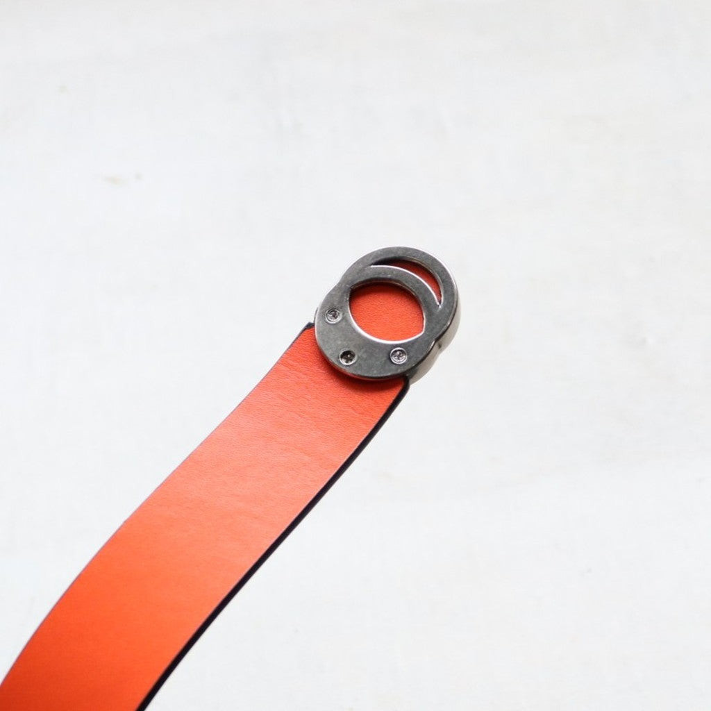 DE-BBB Logo Buckle Belt #Shadow & Pumpkin [GOOPI-26SS-MAY-02]