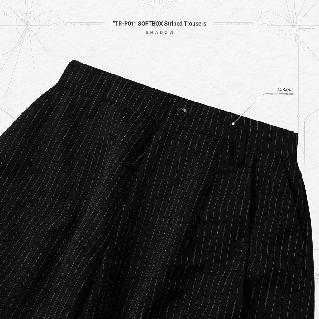 "TR-P01" SOFTBOX 條紋褲 #SHADOW [GOOPI-24SS-AUG-02]