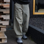 OVERDYE CURVE PANTS #L-INDIGO [AY-1019]