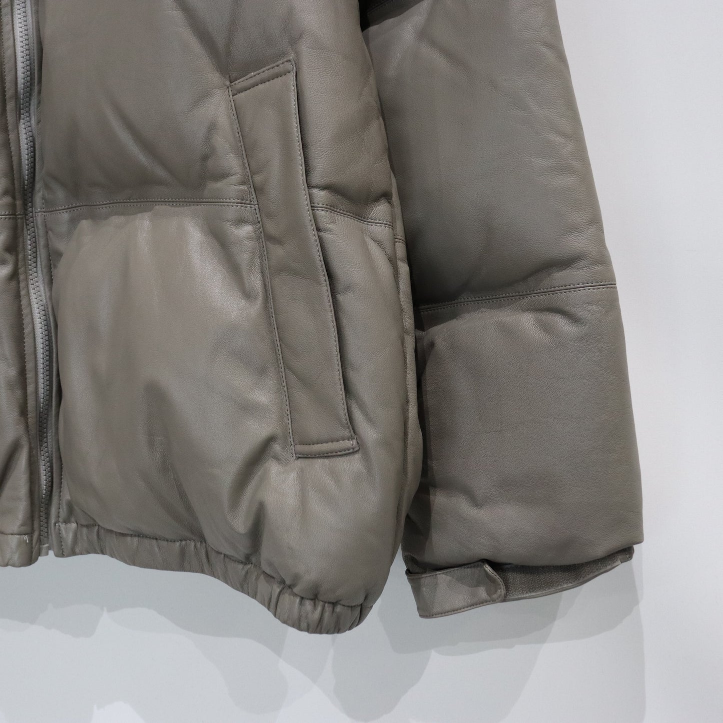 LEATHER DOWN JACKET -B- -TYPE 2- #GRAY [23FW-WMO-OD03]